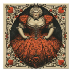 Poster Wonderland Reine des Coeurs : Têtes Maîtresse
