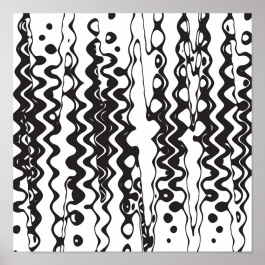 Poster Wonky B&W (Devant)