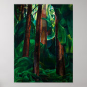 Poster Wood Interior, 1930 par Emily Carr (Devant)