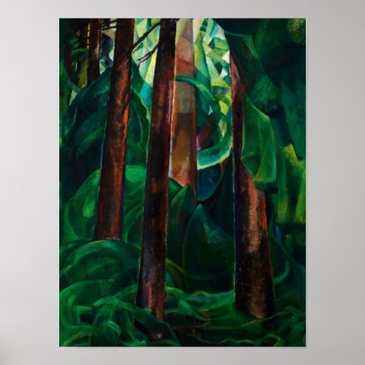 Poster Wood Interior, 1930 par Emily Carr (Devant)