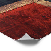 Poster Wooden Norway Flag (Coin)