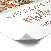 Poster Woodland Animals Baby Shower Welcome Sign (Coin)