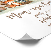 Poster Woodland Animals Shower Late Night Diapers Sign (Coin)