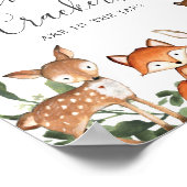 Poster Woodland Baby Devine Combien De Crackers Animaux (Coin)