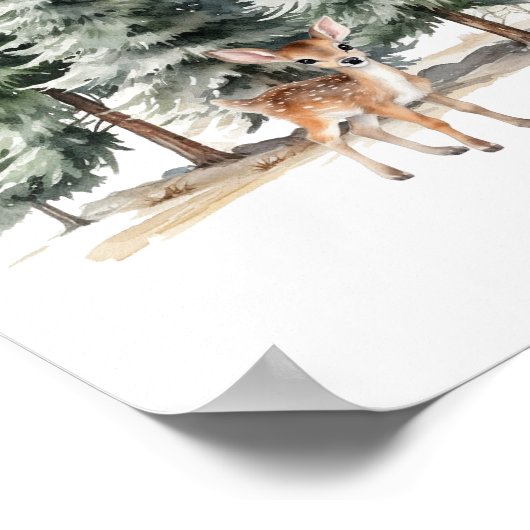 Poster Woodland Be kind Nursery (Coin)