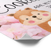 Poster Woodland Combien de Cookies Baby shower Jeu Signe (Coin)