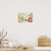 Poster Woodland Créatures Animaux Renard Renard Cheval Ra (Cuisine)