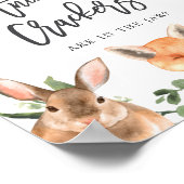 Poster Woodland Devine combien de crackers animaux signe (Coin)