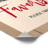 Poster Woodland Lumberjack Baby shower Faveurs (Coin)