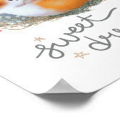 Poster Woodland Nursery Sweet Dreams Baby Fox (Coin)