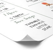 Poster Woodland One Happy Camper First Birthday Milestone (Coin)