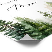 Poster Woodland rustique combien de baisers nuptiale douc (Coin)