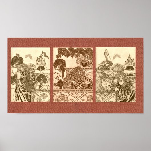 Poster Woodland Triptyque (Devant)