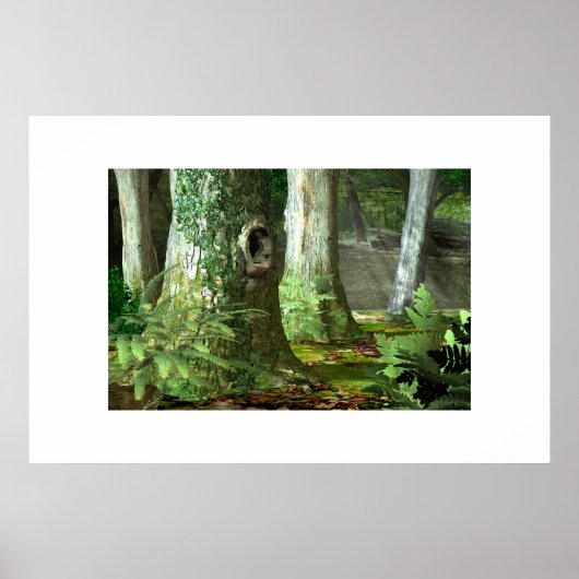 Poster Woodlands anglais (Devant)