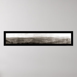 Poster Woodstock, photo 1914 du Vermont C