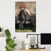 Poster Woodworker - La Chaise Maker (Bureau à domicile)