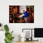 Poster Woodworker - Le menuisier principal (Bureau à domicile)
