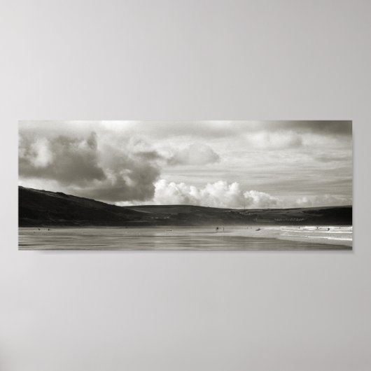 Poster Woolacombe beach, Devon, Royaume-Uni (Devant)