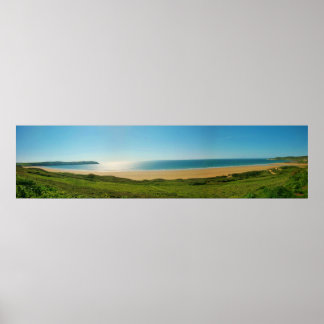Poster Woolacombe Panaroma