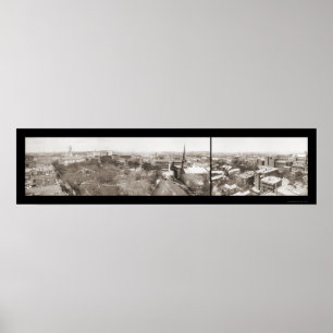 Poster Worcester MA Sky Photo 1910