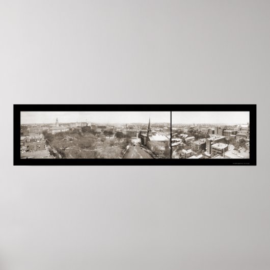 Poster Worcester MA Sky Photo 1910 (Devant)