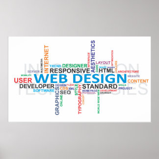 Poster word cloud - webdesign