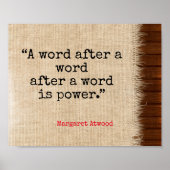 Poster Word est un devis de puissance (Devant)