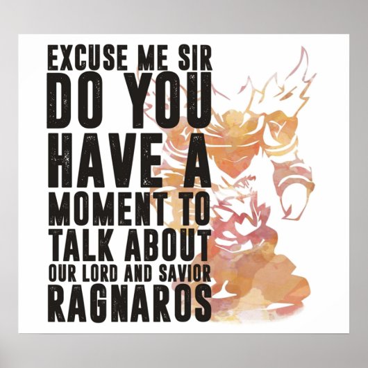 Poster Wordart Ragnaros-Game (Devant)
