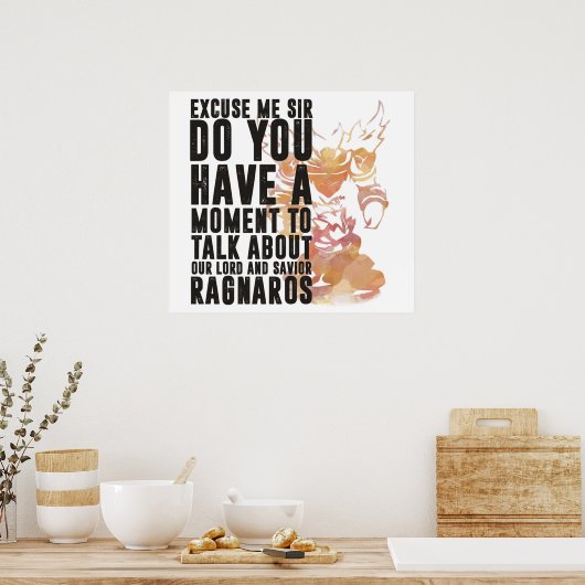 Poster Wordart Ragnaros-Game (Cuisine)