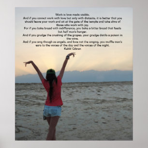 Poster Work by Kahlil Gibran