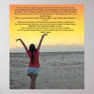 Poster Work by Kahlil Gibran