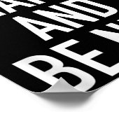 Poster Work Hard And Be Nice - Motivational Quote  (Coin)