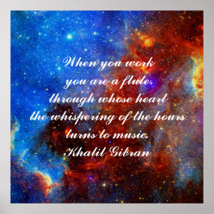 Poster Work is love made visible