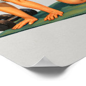 Poster Workin My Glutes -Funny Retro Fitness Pin-Up- Gym (Coin)