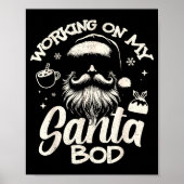 Poster Working On My Santa Bod - Christmas Future Dad (Devant)