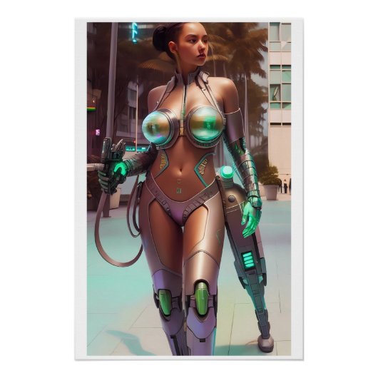 Poster Working with Her Training Leg (Devant)