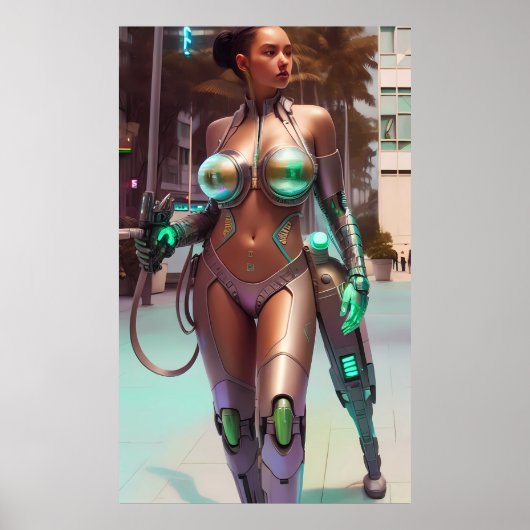 Poster Working with Her Training Leg (Devant)