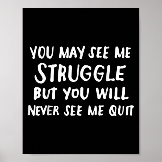 Poster Workout Insration Motivational Saying Men Women  (Devant)