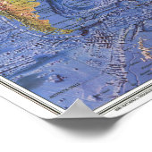 Poster " World : 1981 The OCEAN-Floor MAP ... (Coin)