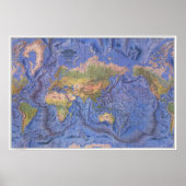 Poster " World : 1981 The OCEAN-Floor MAP ... (Devant)