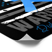 Poster World Diabetes Awareness Blue Ribbon T1d Warrior T (Coin)