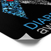 Poster World Diabetes Day Diabetes Awareness Ribbon  (Coin)