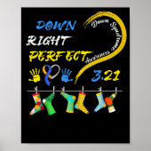 Poster World Down Syndrome Day Awareness Socks 21 March (Devant)