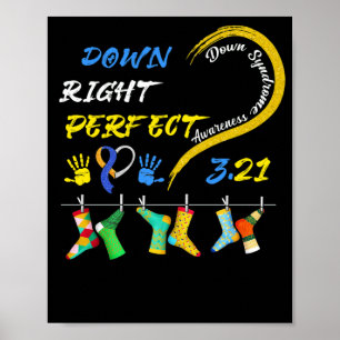 Poster World Down Syndrome Day Awareness Socks 21 March