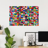 Poster World Flags (Bureau à domicile)