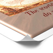 Poster World is a book - Citation de Saint Augustin (Coin)