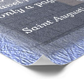 Poster World is a book - Saint Augustine - devis print (Coin)