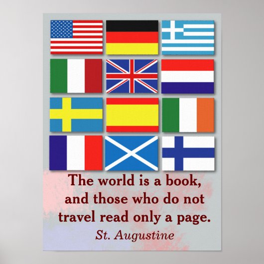 Poster World is a book - St. Augustine (Devant)