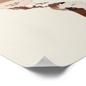 Poster World Map Country Names In Arabic Housewarming  (Coin)