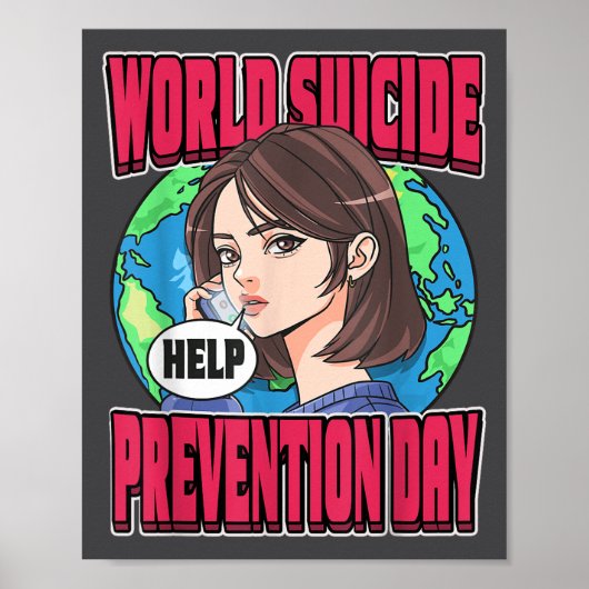 Poster World Suicide Prevention Day Awareness September 1 (Devant)